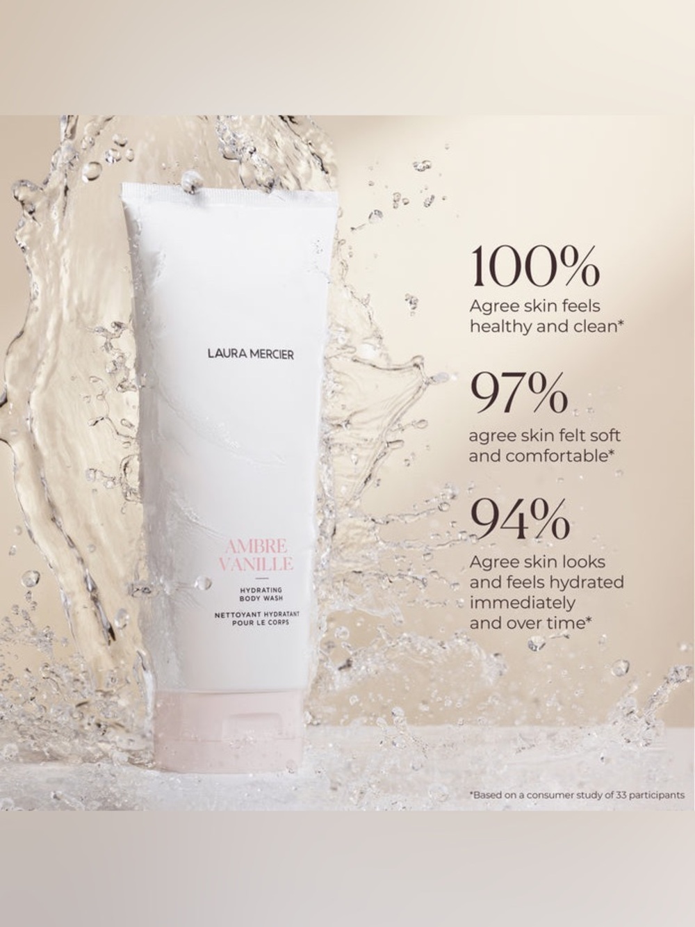 Laura Mercier Almond Coconut Hydrating Body Wash NIB
